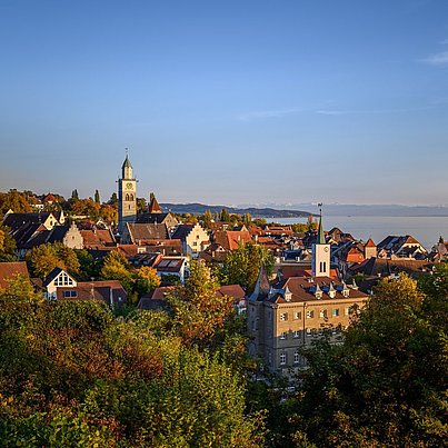Stadt und Bäume beim FSJ in Überlingen