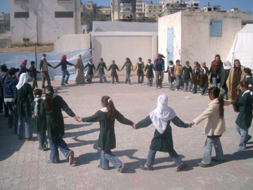 Gaza I UNO-Schule Omar BIN Khattab Reigen
