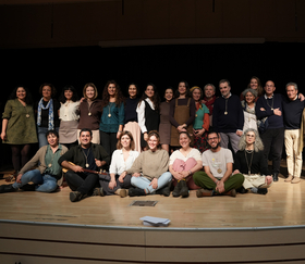 Waldorf worldwide Turkey People standing on stage in two rows